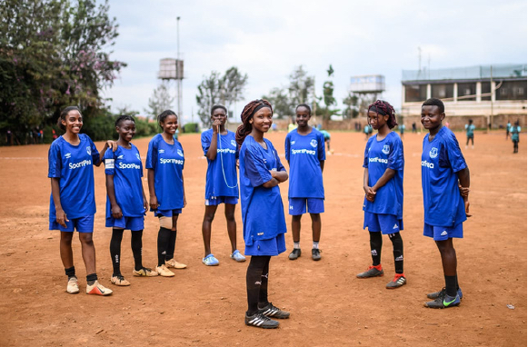 Girls participating in Inter Base League